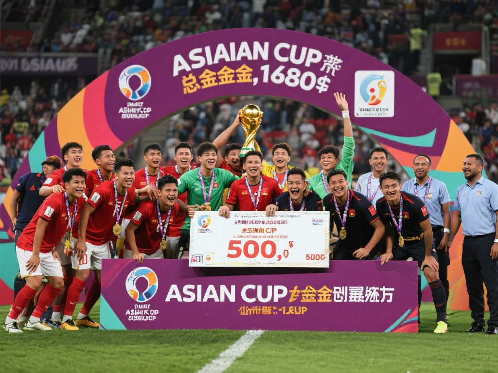亚洲杯总奖金高达1480万美元，冠军独揽500万美元大奖